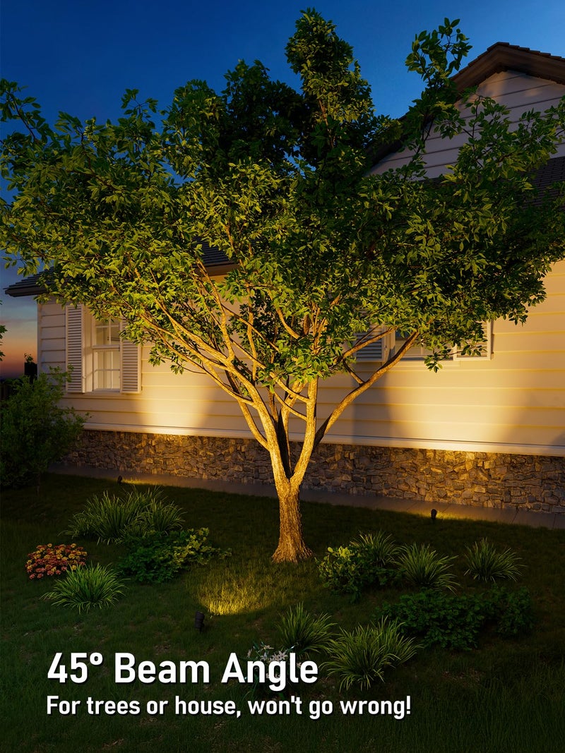 LEONLITE Low Voltage LED Landscape Spotlight, 4W 12V Pathway Lights Outdoor, CRI90, Aluminum Spot Lights for Garden, ETL Listed, IP65 Waterproof, 3000K Warm White, Oil Rubbed Bronze, Pack of 6 - Image 2